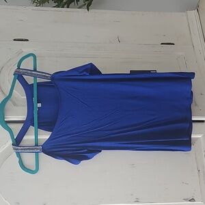 JENNIFER LOPEZ Cobalt Blue Blouse